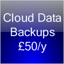 Cloud data backups from £50 a year